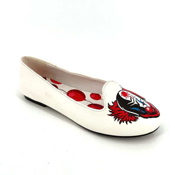 Strange Cvlt Womens Lydia Flats Slip On Ballet Size 7 Horror Halloween Pennywise - Picture 1 of 10